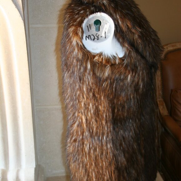 Noriko Brown Fox Faux Fur/ Vest  Size Small - Picture 2 of 14